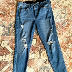 Lularoe size 32 distressed jean